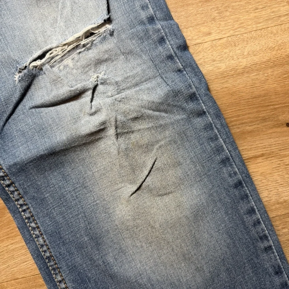 Diesel Waykee Jeans Men 32x32 Blue Straight Leg Distressed Medium Wash 0839C